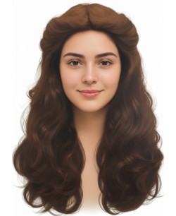 PELUCA ABBA CASTAÑA PELO SUELTO