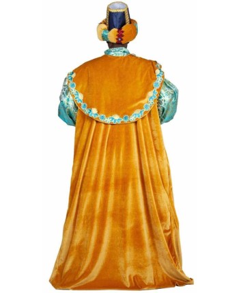 TRAJE REY BALTASAR DORADO Y TURQUESA