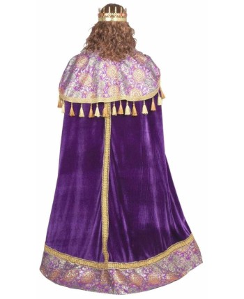 TRAJE GASPAR DORADO Y MORADO PARA HOMBRE