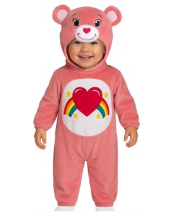 DISFRAZ DE OSO AMOROSO ROSA PARA BEBE 2