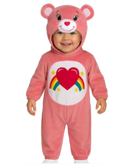 DISFRAZ DE OSO AMOROSO BEBE ROSA