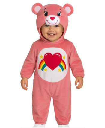 DISFRAZ DE OSO AMOROSO ROSA PARA BEBE