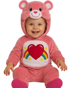 DISFRAZ DE OSO AMOROSO BEBE ROSA