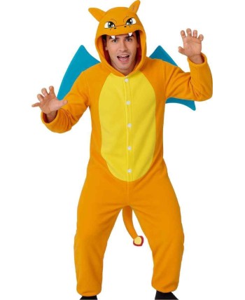 DISFRAZ DE DRAGON NARANJA ADULTO