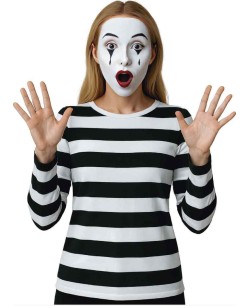 CAMISETA RAYAS BLANCAS Y NEGRA MUJER