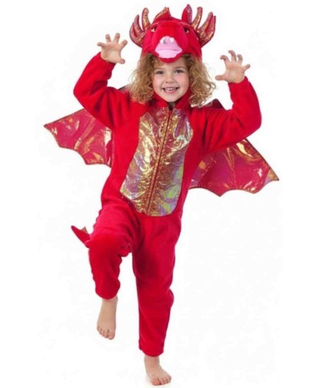 DISFRAZ DE DRAGON CON CABEZA INFANTIL