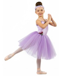 DISFRAZ DE BAILARINA ROSA Y MORADO PARA NIÑA