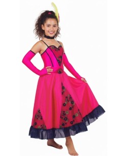 DISFRAZ DE CAN CAN ROSA PARA NIÑA