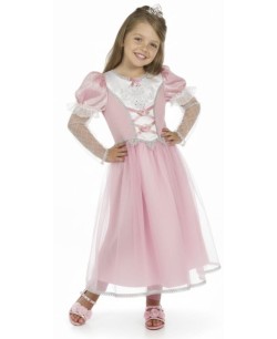 DISFRAZ DE PRINCESA REAL ROSA PARA NIÑA