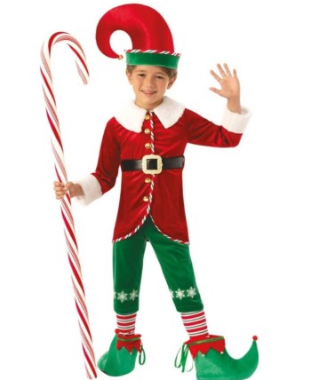 DISFRAZ DE ELFO NAVIDEÑO INFANTIL