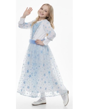 DISFRAZ DE PRINCESA CELESTE PREMIUM