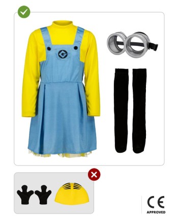 DISFRAZ DE MINION INFANTIL NIÑA