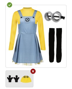 DISFRAZ DE MINION PARA MUJER 2