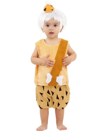 DISFRAZ DE BAM BAM LOS PICAPIEDRA BEBE