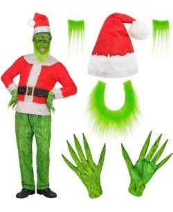 DISFRAZ DE GRINCH PARA ADULTO 2
