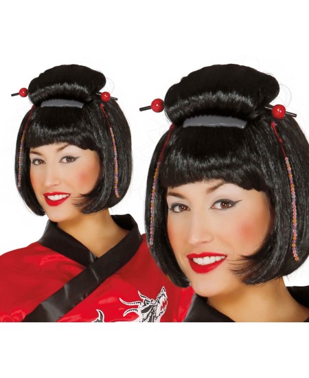 PELUCA MEDIA MELENA CHICA CON CINTAS