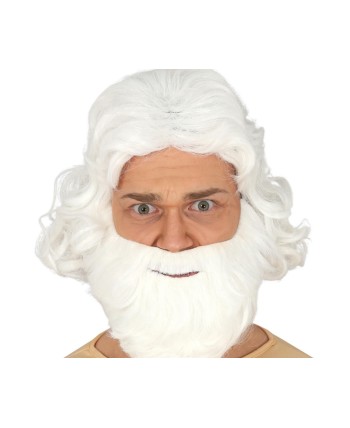 PELUCA Y BARBA HOMBRE BLANCA
