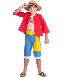 DISFRAZ DE LUFFY ONE PIECE INFANTIL