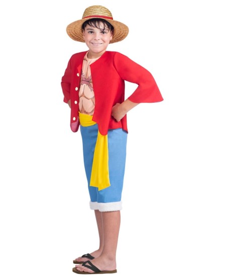 DISFRAZ DE LUFFY ONE PIECE INFANTIL
