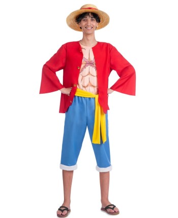 DISFRAZ DE LUFFY ONE PIECE ADULTO