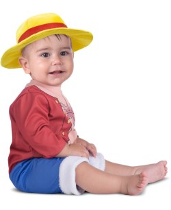 DISFRAZ DE LUFFY ONE PEICE PARA BEBE 2