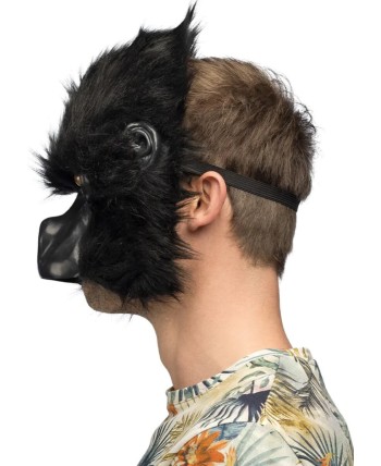 CARETA GORILA PELUCHE CON GOMA