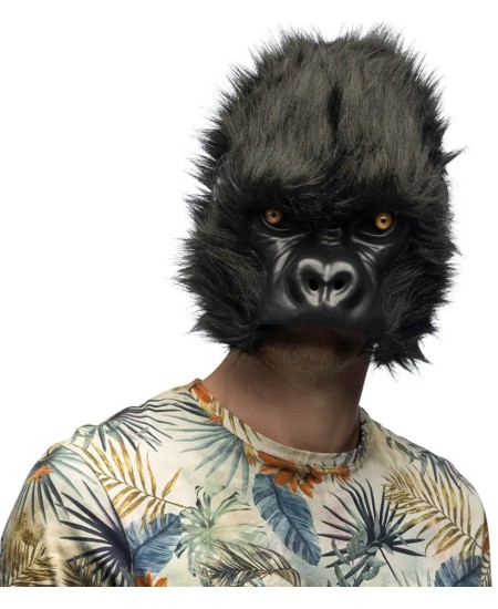 CARETA GORILA PELUCHE CON GOMA