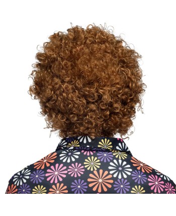 PELUCA RIZADA CASTAÑA AÑOS 80