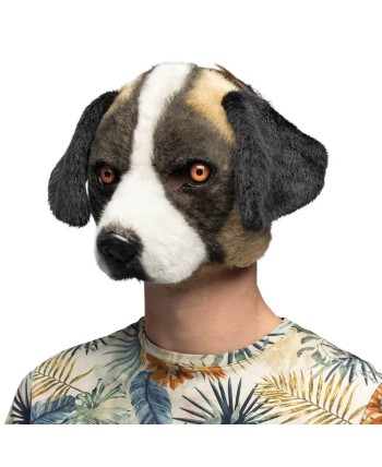 CARETA PERRO PELUCHE CON GOMA