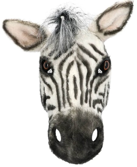 CARETA CEBRA PELUCHE CON GOMA