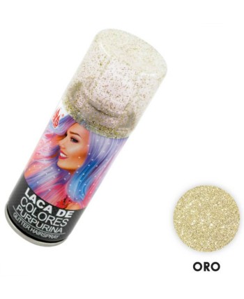 SPRAY PARA EL PELO BRILLANTINA ORO