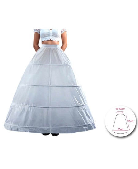 ENAGUA BLANCO 4 AROS DE ACERO