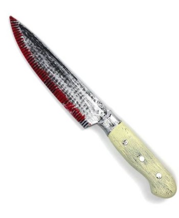 CUCHILLO ENSANGRENTADO MANGO MADERA