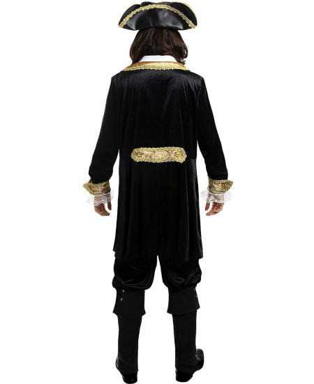 DISFRAZ DE PIRATA PARA HOMBRE ABRIGO NEGRO