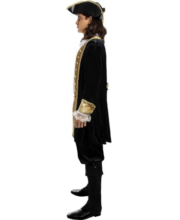 DISFRAZ DE PIRATA PARA HOMBRE ABRIGO NEGRO