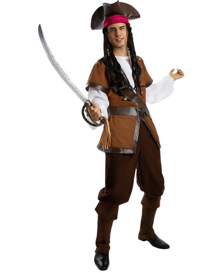 DISFRAZ DE PIRATA MARRON PARA HOMBRE