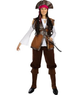 DISFRAZ DE PIRATA MARRON PARA MUJER