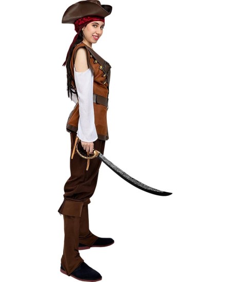 DISFRAZ DE PIRATA MARRON PARA MUJER