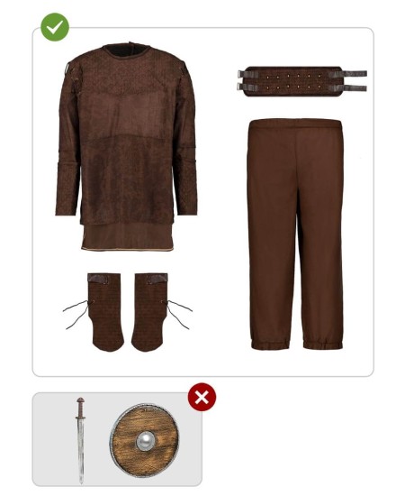 DISFRAZ DE RAGNAR VIKINGOS PARA HOMBRE