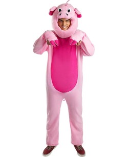 DISFRAZ DE CERDO ROSA PARA ADULTO