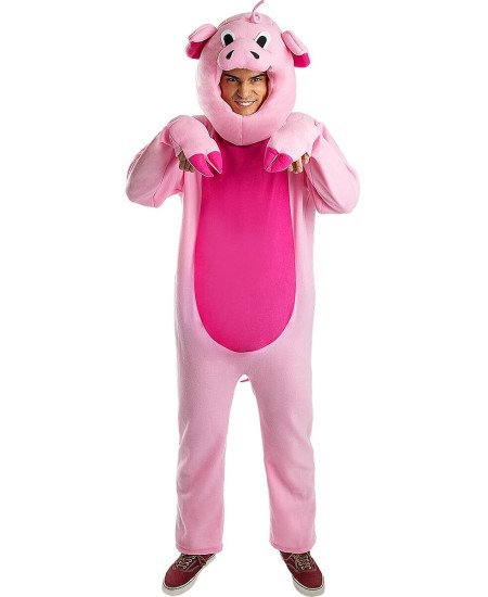 DISFRAZ DE CERDO ROSA PARA ADULTO