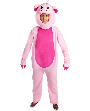 DISFRAZ DE CERDO ROSA PARA ADULTO
