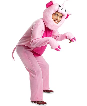DISFRAZ DE CERDO ROSA PARA ADULTO
