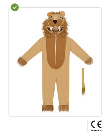 DISFRAZ DE LEON INFANTIL CABEZA