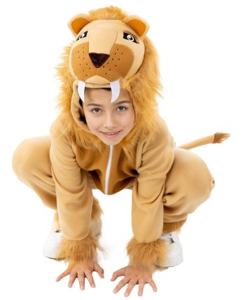 DISFRAZ DE LEON INFANTIL CABEZA