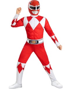 DISFRAZ DE POWER RANGER ROJO INFANTIL