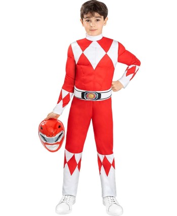 DISFRAZ DE POWER RANGER ROJO INFANTIL