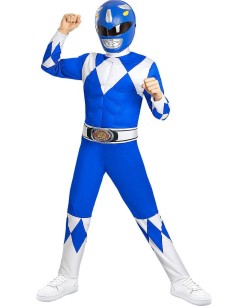 DISFRAZ DE POWER RANGER AZUL INFANTIL