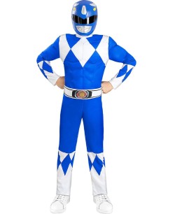 DISFRAZ DE POWER RANGER AZUL INFANTIL 2