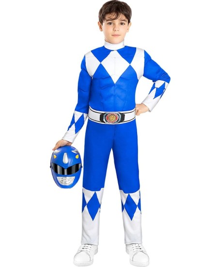 DISFRAZ DE POWER RANGER AZUL INFANTIL